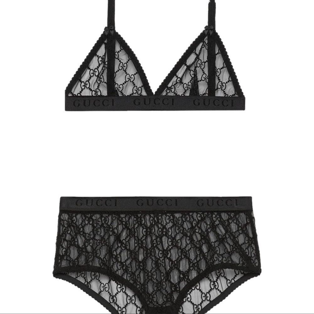 Lux Tulle Lingerie Set, New, With Liner, Unbranded - Picture 3 of 3